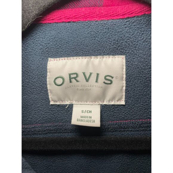 Orvis Teton Shirt Jacket S Flannel Face Fleece Lined Chore Field Buffalo Check S - Picture 5 of 6